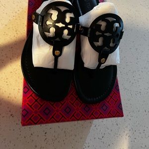 Brand New Tory Burch MILLER SANDAL, LEATHER Size 7.5